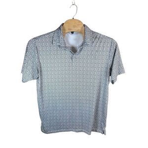 AndersonOrd XL Golf Performance Polo Flowers